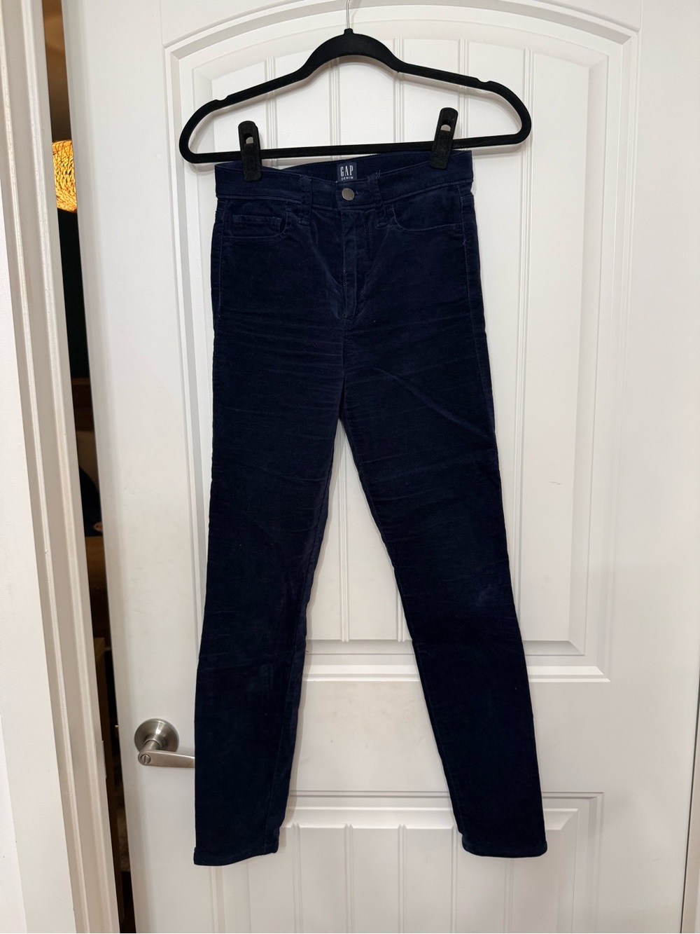 GAP Women's Navy Skinny Corduroy Pants